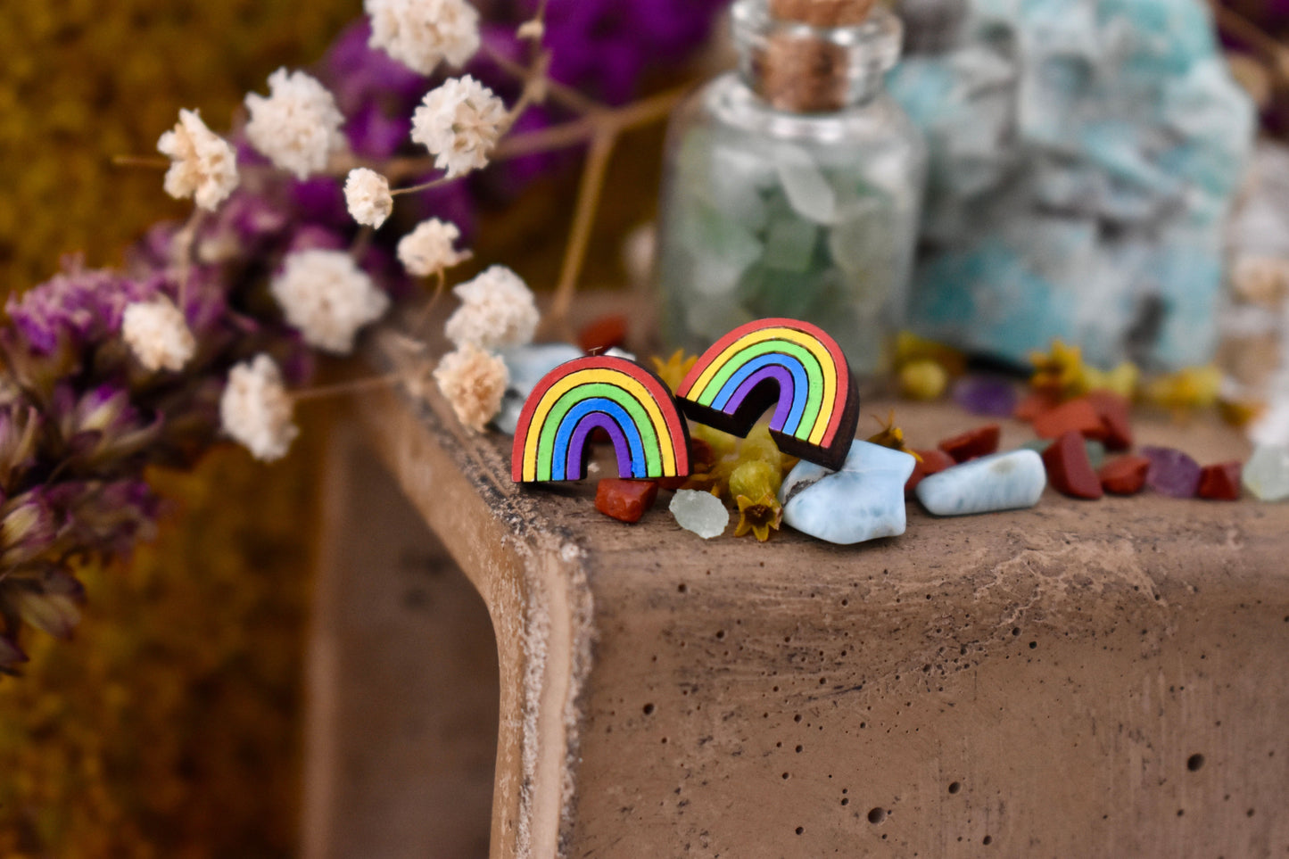Rainbow Studs