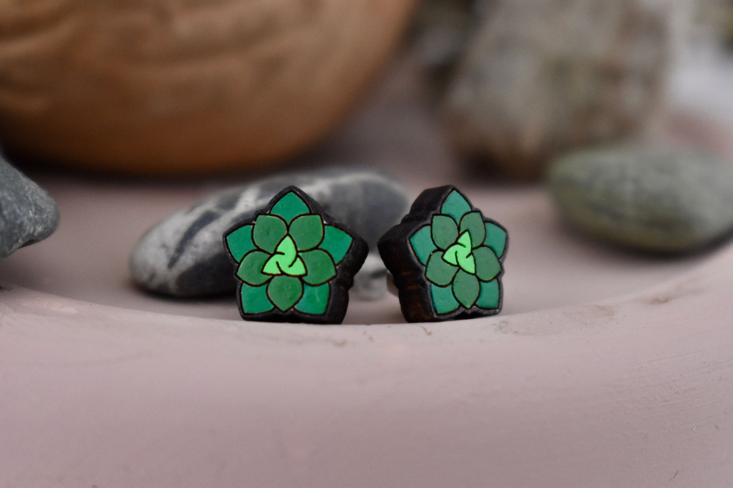 Succulent Studs