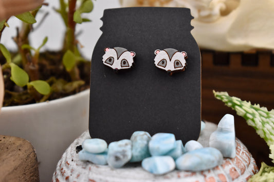 Opossum Face Studs