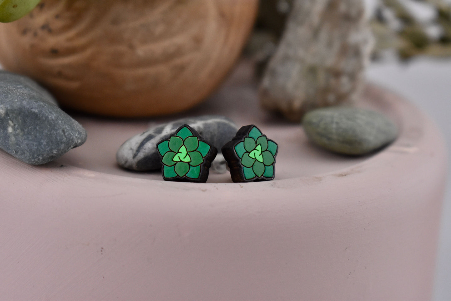 Succulent Studs